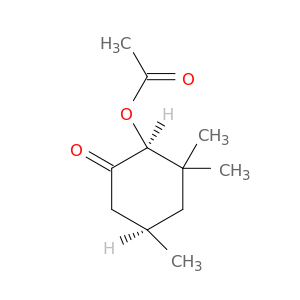 Cyclohexanone, 2-(acetyloxy)-3,3,5-trimethyl-, cis-