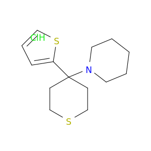 1-[4-(thiophen-2-yl)tetrahydro-2h-thiopyran-4-yl]piperidine hydrochloride(1:1)