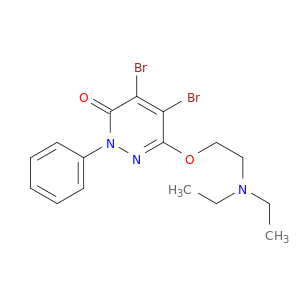 3(2H)-Pyridazinone, 4,5-dibromo-6-[2-(diethylamino)ethoxy]-2-phenyl-