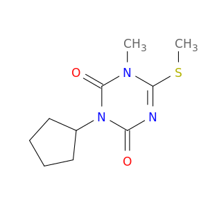 1,3,5-Triazine-2,4(1H,3H)-dione, 3-cyclopentyl-1-methyl-6-(methylthio)-