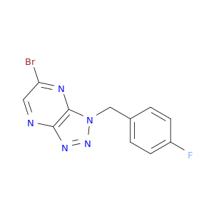 1H-1,2,3-Triazolo[4,5-b]pyrazine, 6-bromo-1-[(4-fluorophenyl)methyl]-