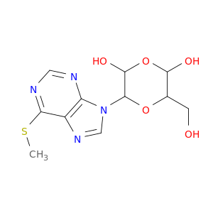 3-(hydroxymethyl)-5-(6-(methylthio)-9h-purin-9-yl)-1,4-dioxane-2,6-diol