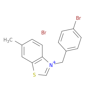 Benzothiazolium, 3-[(4-bromophenyl)methyl]-6-methyl-, bromide