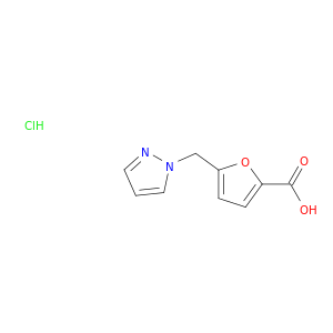 5-(1H-Pyrazol-1-ylmethyl)furan-2-carboxylic Acid Hydrochloride