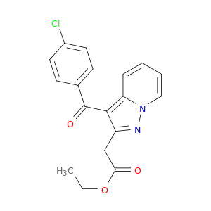 Pyrazolo[1,5-a]pyridine-2-acetic acid, 3-(4-chlorobenzoyl)-, ethyl ester
