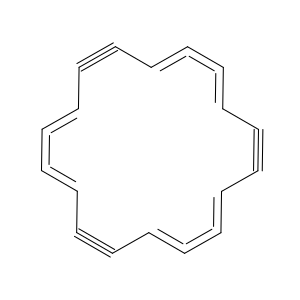 1,2,3,7,8,9,13,14,15-Cyclooctadecanonaene-5,11,17-triyne