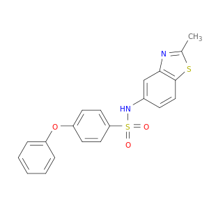 Benzenesulfonamide, N-(2-methyl-5-benzothiazolyl)-4-phenoxy-