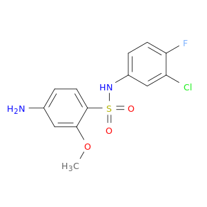 4-Amino-N-(3-chloro-4-fluorophenyl)-2-methoxybenzene-1-sulfonamide