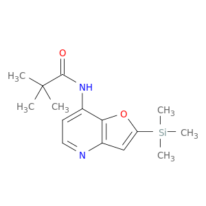丙酰胺,2,2-二甲基-N-[2-(三甲基甲硅烷基)糠[3,2-B]吡啶-7-Y1]-