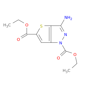 1H-Thieno[3,2-c]pyrazole-1,5-dicarboxylic acid, 3-amino-, diethyl ester