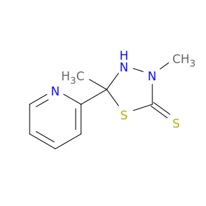 3,5-dimethyl-5-pyridin-2-yl-1,3,4-thiadiazolidine-2-thione