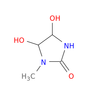 2-Imidazolidinone, 4,5-dihydroxy-1-methyl-
