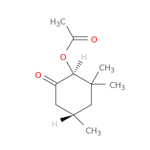 Cyclohexanone, 2-(acetyloxy)-3,3,5-trimethyl-, trans-
