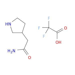 2-(Pyrrolidin-3-yl)acetamide; trifluoroacetic acid
