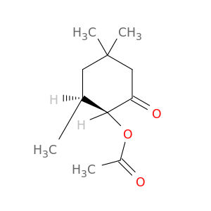 Cyclohexanone, 2-(acetyloxy)-3,5,5-trimethyl-, cis-