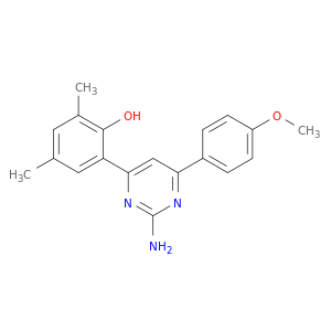 Phenol, 2-[2-amino-6-(4-methoxyphenyl)-4-pyrimidinyl]-4,6-dimethyl-