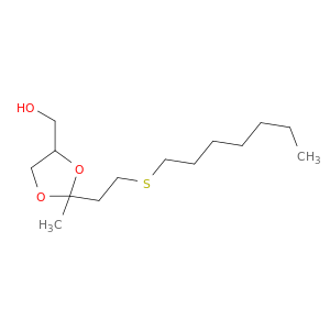 1,3-Dioxolane-4-methanol, 2-[2-(heptylthio)ethyl]-2-methyl-