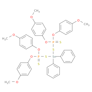 Stannane, bis[[bis(4-methoxyphenoxy)phosphinothioyl]thio]diphenyl-