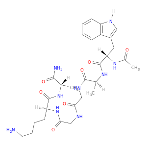 L-Alaninamide, N-acetyl-L-tryptophyl-L-alanylglycylglycyl-L-lysyl-