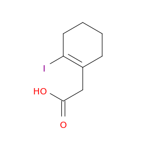 1-Cyclohexene-1-acetic acid, 2-iodo-