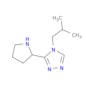 4-(2-methylpropyl)-3-(pyrrolidin-2-yl)-4H-1,2,4-triazole