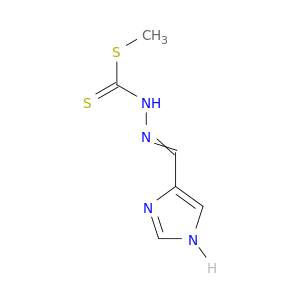 Hydrazinecarbodithioic acid, (1H-imidazol-4-ylmethylene)-, methyl ester