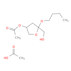 2-Furanmethanol, 4-(acetyloxy)-2-butoxytetrahydro-, acetate