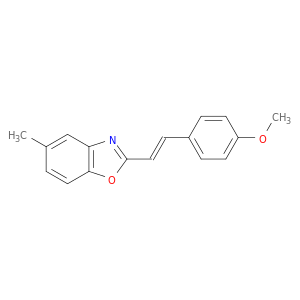 Benzoxazole, 2-[(1E)-2-(4-methoxyphenyl)ethenyl]-5-methyl-