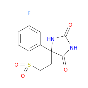 6'-Fluorospiro[imidazolidine-4,4'-thiochroman]-2,5-dione 1',1'-dioxide