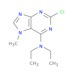 7H-Purin-6-amine,2-chloro-N,N-diethyl-7-methyl-
