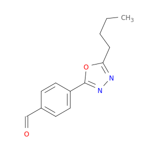 4-[5-(But-1-yl)-1,3,4-oxadiazol-2-yl]benzaldehyde