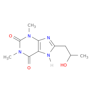 1H-Purine-2,6-dione, 3,7-dihydro-8-(2-hydroxypropyl)-1,3-dimethyl-