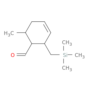 3-Cyclohexene-1-carboxaldehyde, 6-methyl-2-[(trimethylsilyl)methyl]-