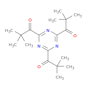 1-Propanone, 1,1',1''-(1,3,5-triazine-2,4,6-triyl)tris[2,2-dimethyl-