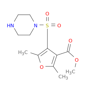 甲基2,5-二甲基-4-(1-哌嗪基磺酰基)-3-呋喃甲酸盐
