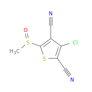 2,4-Thiophenedicarbonitrile, 3-chloro-5-(methylsulfinyl)-