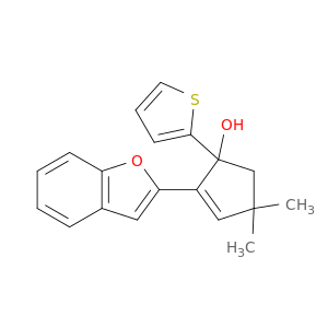 2-Cyclopenten-1-ol, 2-(2-benzofuranyl)-4,4-dimethyl-1-(2-thienyl)-