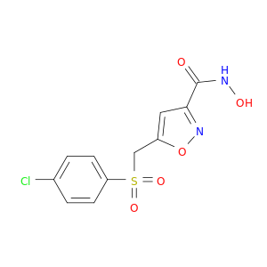 3-Isoxazolecarboxamide, 5-[[(4-chlorophenyl)sulfonyl]methyl]-N-hydroxy-