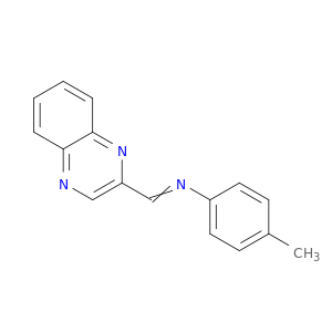 Benzenamine, 4-methyl-N-(2-quinoxalinylmethylene)-