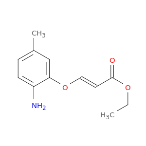 2-Propenoic acid, 3-(2-amino-5-methylphenoxy)-, ethyl ester, (2E)-