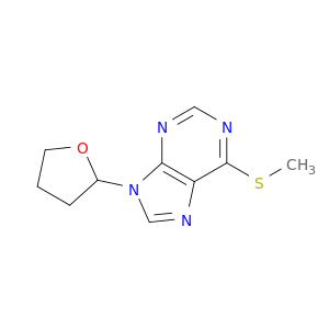 9h-purine, 6-(methylthio)-9-(tetrahydro-2-furyl)-