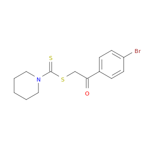 1-Piperidinecarbodithioic acid, 2-(4-bromophenyl)-2-oxoethyl ester