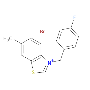 Benzothiazolium, 3-[(4-fluorophenyl)methyl]-6-methyl-, bromide