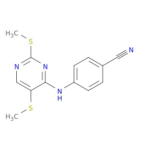 Benzonitrile,4-[[2,5-bis(methylthio)-4-pyrimidinyl]amino]-