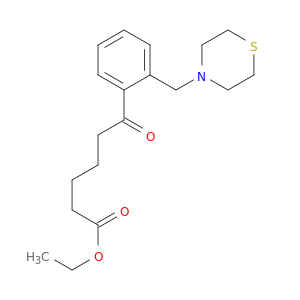 ETHYL 6-OXO-6-[2-(THIOMORPHOLINOMETHYL)PHENYL]HEXANOATE