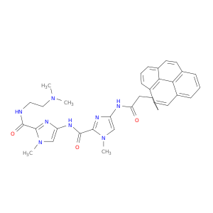 1H-Imidazole-2-carboxamide,N-[2-[[[2-(dimethylamino)ethyl]amino]carbonyl]-1-methyl-1H-imidazol-4-yl]-1-methyl-4-[[1-oxo-4-(4-pyrenyl)butyl]amino]-