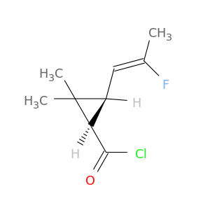 Cyclopropanecarbonylchloride, 3-[(1Z)-2-fluoro-1-propen-1-yl]-2,2-dimethyl-, (1R,3S)-