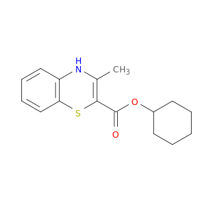 4H-1,4-Benzothiazine-2-carboxylic acid, 3-methyl-, cyclohexyl ester