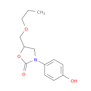 2-Oxazolidinone, 3-(4-hydroxyphenyl)-5-(propoxymethyl)-