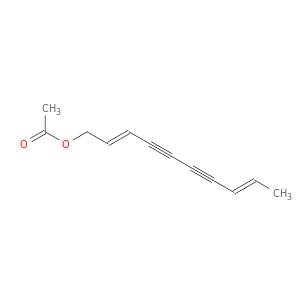2,8-Decadiene-4,6-diyn-1-ol, acetate, (E,E)-